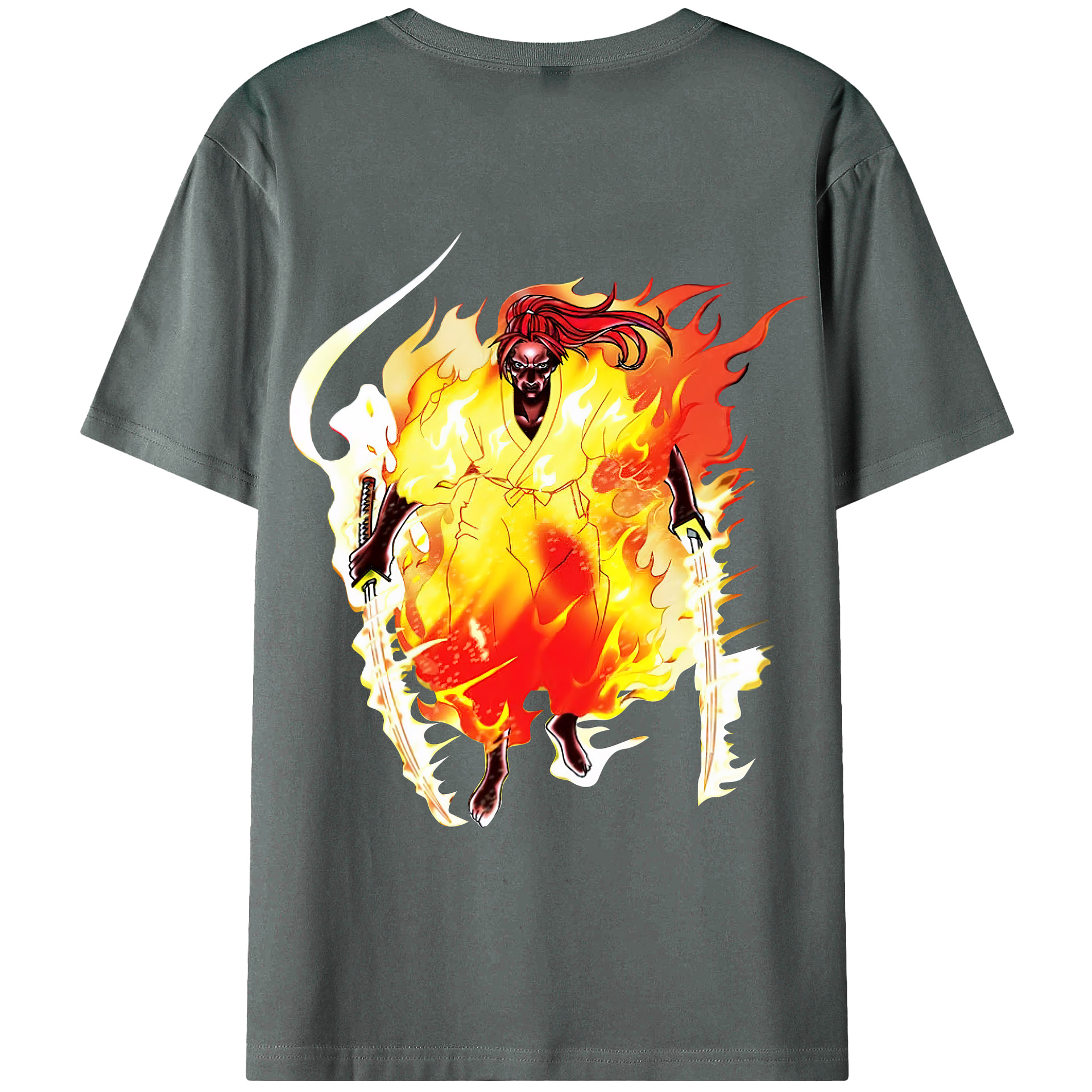 （画像用） 遊☆戯☆王 Yu-Gi-Oh! 綿100％ メンズ半袖Tシャツ（バックプリント） 通気性